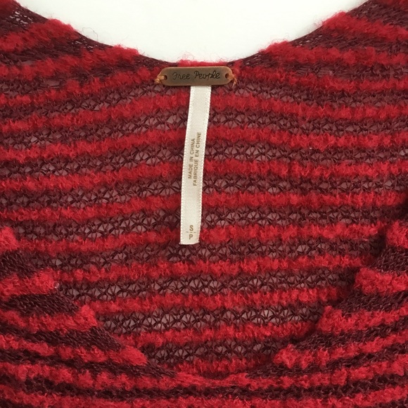 Free People Sweater Bumblebee Red Size S - Picture 6 of 9